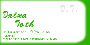 dalma toth business card